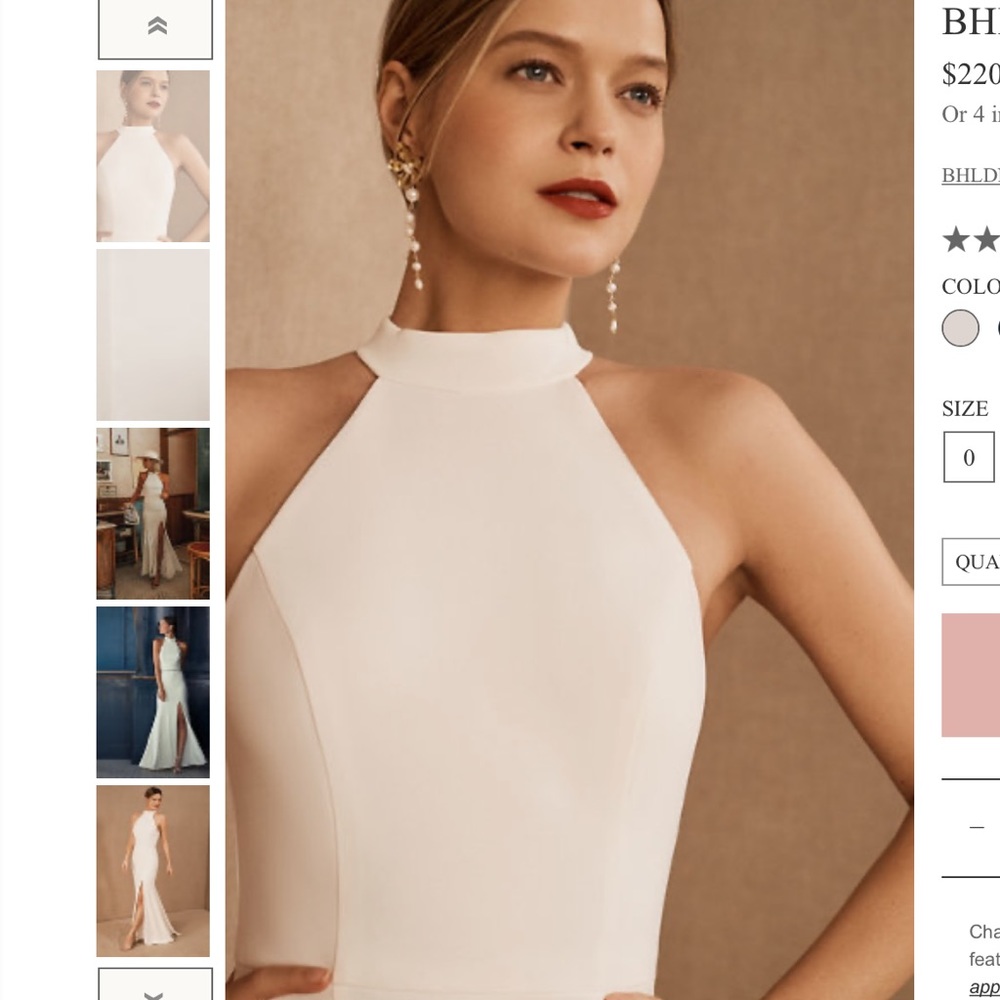 NWT BHLDN Montreal Wedding Dress in Ivory Z417-1 - Picture 5 of 7